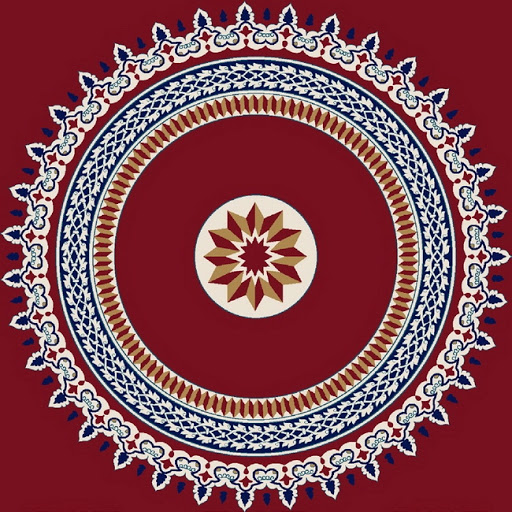 Round-Patterned Mosque Carpet Applications